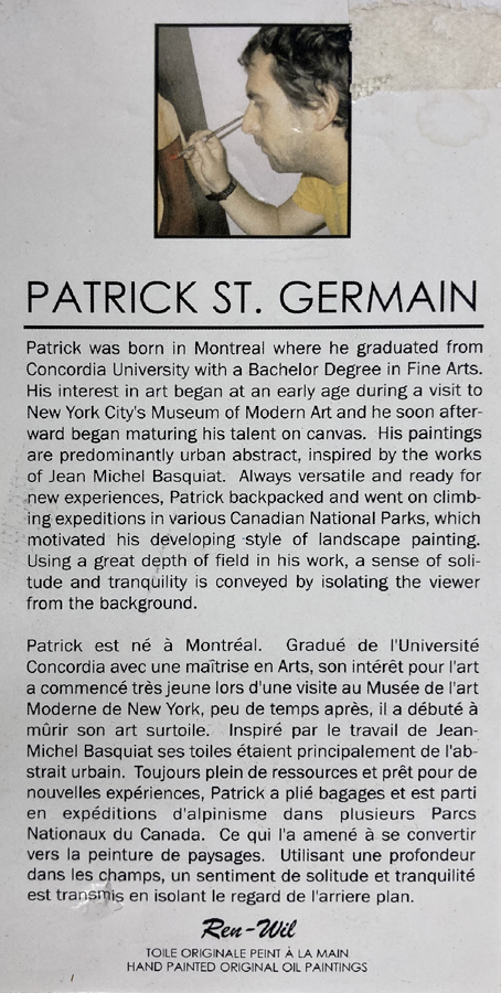 Patrick St. Germain artiste peintre