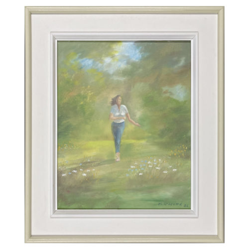 La Marguerite Gaston Ricard artiste peintre Sherbrookois Jogging femme matinal foret fleur course vent