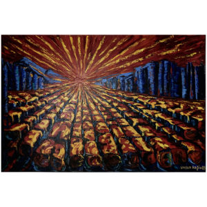Stefan Hagiu artiste québécois - Œuvre impressionnante, huile sur toile 48 x 72