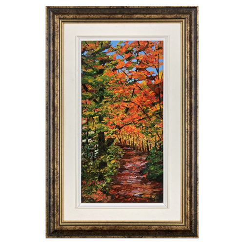 Randonnee Micheline Gelinas artiste peintre paysage automne sentier arbre feuille foret