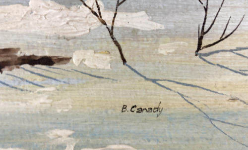 C. Canady artiste peintre québécois