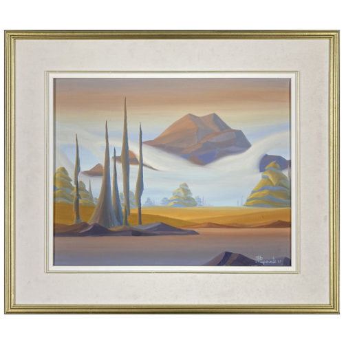 Brume Jean Paul Lapointe peintre paysage forme plaine montagne nuage vent eau pastel