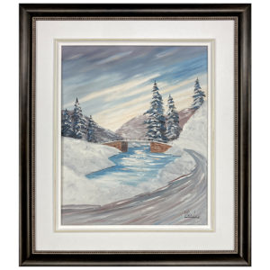 Proulx L. artiste peintre québécois - Scène d'hivers