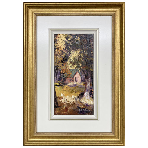 Soudain Colette Melancon artiste peintre quebecoise petite maisonnee dans le bois cabane foret