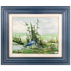 La Tuque par Henriette Gaudreau artiste peintre quebecoise paysage forestier lac arbres