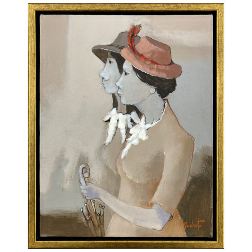 Tante Jeanne par Bernard Modeste artiste peintre femmes