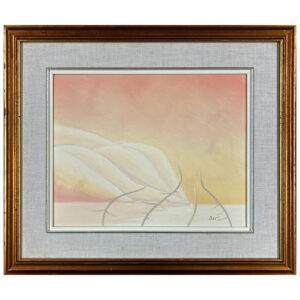Sur un vent tendre par Roland Pichet artiste peintre quebecois dunes montagnes arbres
