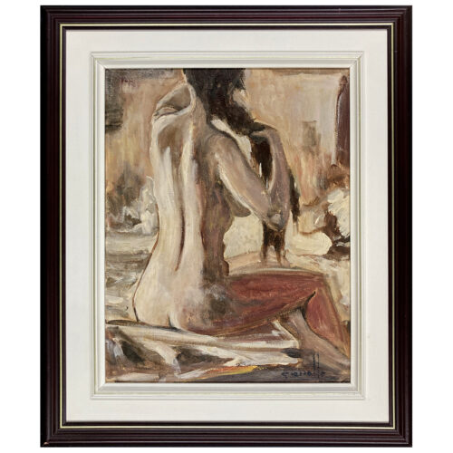 portrait femme nue miroir dos cheveux olivier gianolla