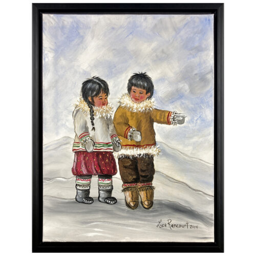 enfant inuit esquimau nordique neige hiver typique luce rancourt