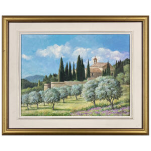 monastere arbre montagne campagne olivier roger vuillemin peintre illustrateur sherbrooke