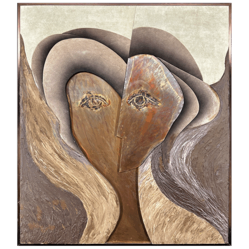 Visage de femme 3D