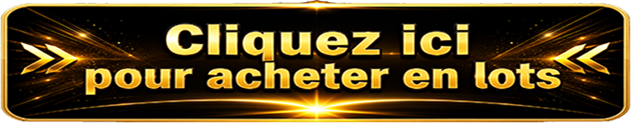 Cliquez F copie Banner promoting an art collection with prices from 500$ to 995$, on a blue backdrop.